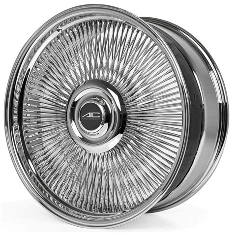 26x10 Ac Wheels Wire Standard 260 Spoke Straight Lace Chrome With