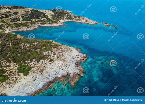 View Of The Seascape In Greece Stock Photo Image Of Blue Scenic