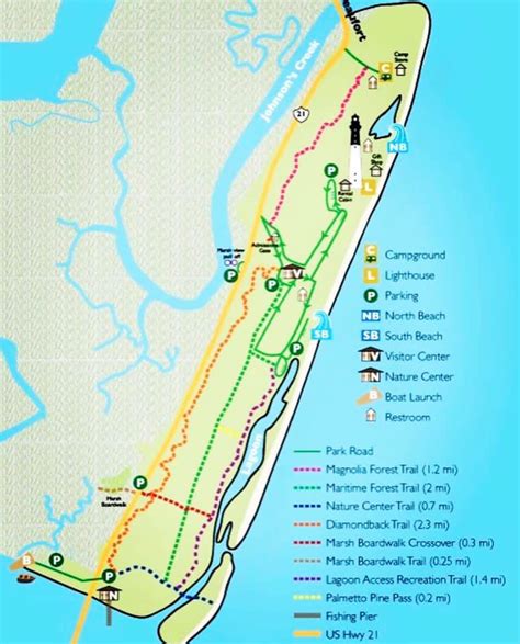 Hunting Island State Park Campground Map Keely Melessa