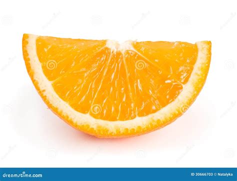 One Slice Of Orange Stock Image Image Of Exotic Isolated 30666703