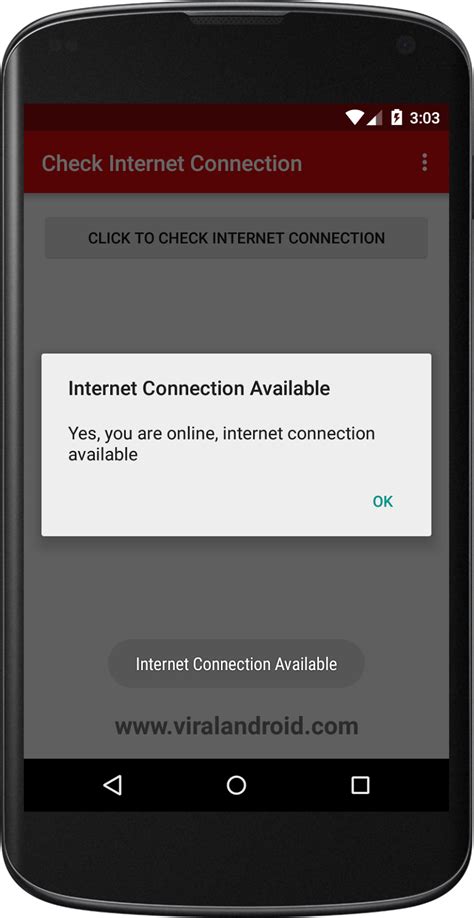 Check Internet Connection In Android Viral Android