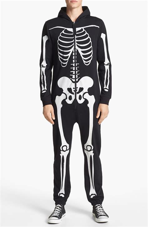 Topman Glow In The Dark Skeleton Print Bodysuit Nordstrom