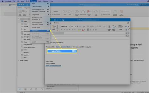 How To Insert A Link Into An Email With Outlook