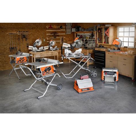 Ridgid R4518 15 Amp 10 In Portable Jobsite Table Saw With Folding