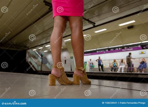 Sexy Woman Luggage Subway Photos Free And Royalty Free Stock Photos