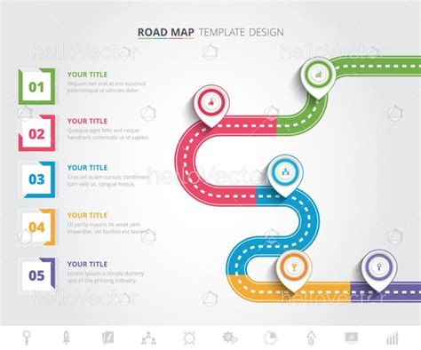 Colorful Roadmap Infographic Template Download Graphics And Vectors