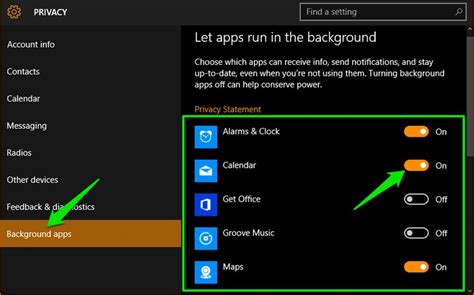 On the new window that opens, scroll down and click on background apps located in the left pane. How to Stop Background Apps from Running in Windows 10 ...