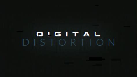 Digital Distortion: Free After Effects Template - YouTube