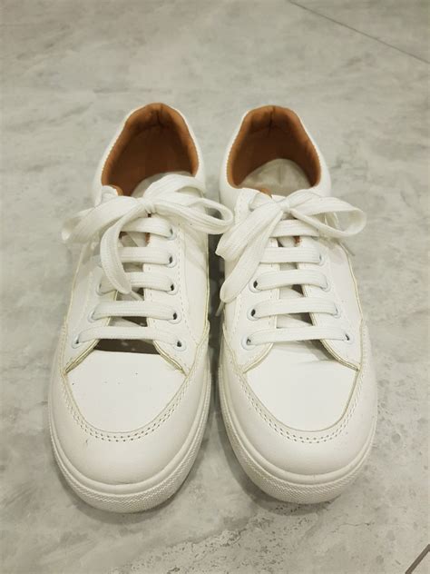 Plain White Shoes Womens Fashion Footwear Sneakers On Carousell