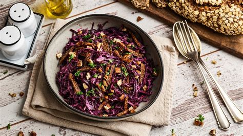 Rotkohl - Salat mit Feigen