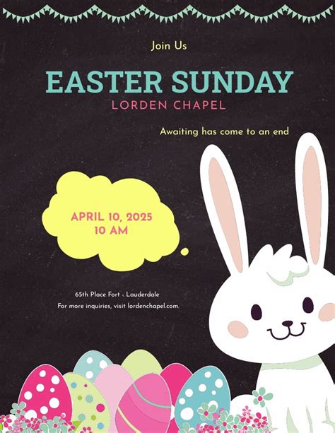 Free Easter Flyer Word Templates 17 Download