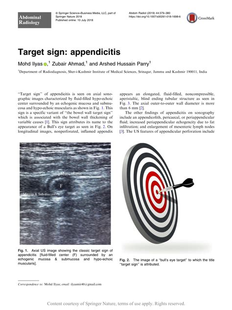 Target Sign Appendicitis Request Pdf
