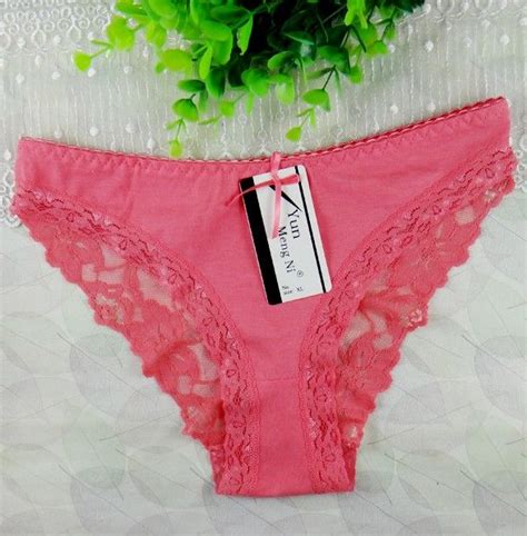 New Women Girls Front Cotton Back See Through Lace Cover Briefs Sexy