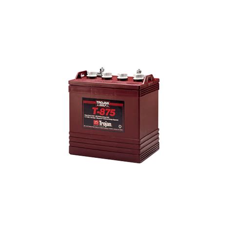 Trojan Deep Cycle Battery T 875 Flooded Lead Acid Gc8 8v 170ah