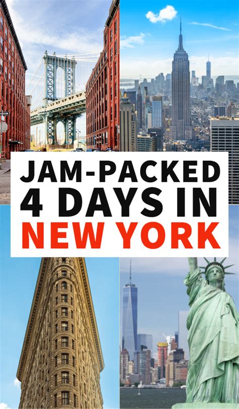 Jam Packed 4 Days In New York Itinerary Map Nyc Travel Guide New
