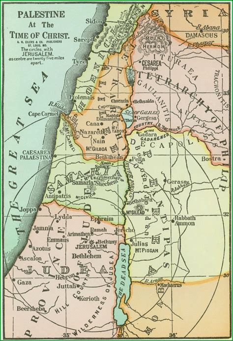 Map Of Ancient Palestine