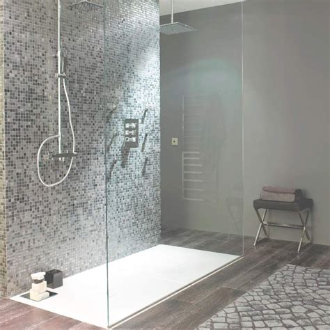 Mosaic tile floor bathroom ideas. Magia Silver Grey Mosaic Tiles | Grey mosaic tiles, Small ...