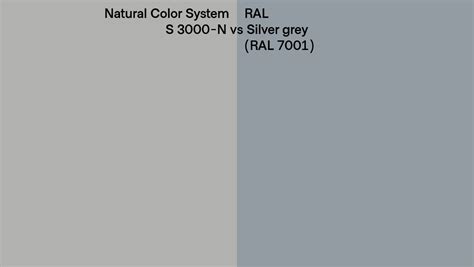 Natural Color System S N Vs Ral Silver Grey Ral Side By