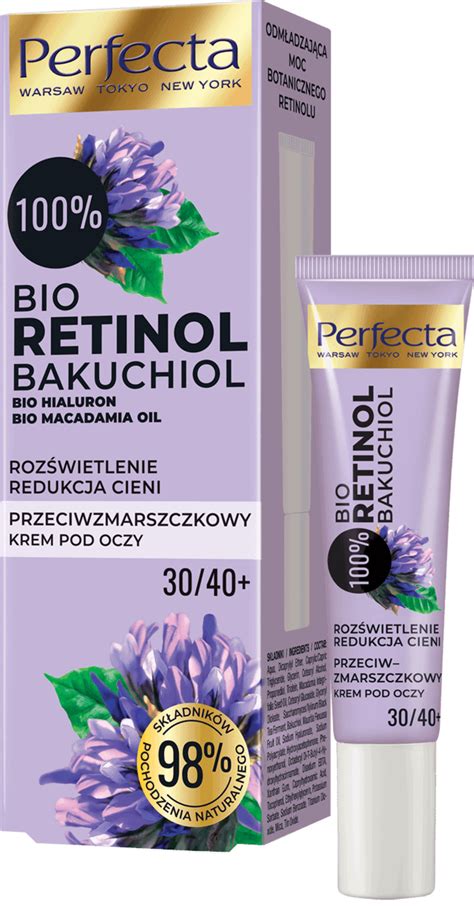Dobry Krem Pod Makijaż Rossmann - PERFECTA, Bio Retinol, przeciwzmarszczkowy krem pod oczy 30/40+, 15 ml