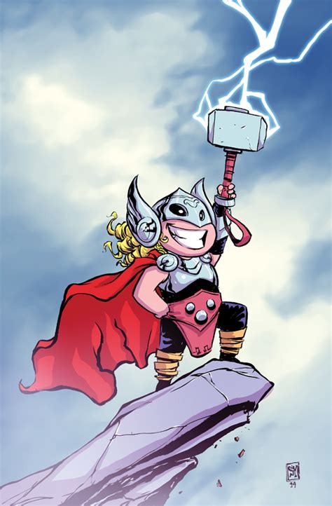 New Female Thor Gets The Skottie Young Treatment — Geektyrant