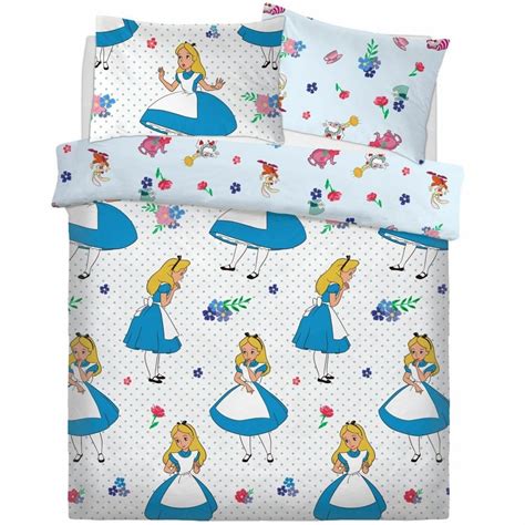 Disney Alice In Wonderland Falling Duvet Pillowcase Bedding Double 715504