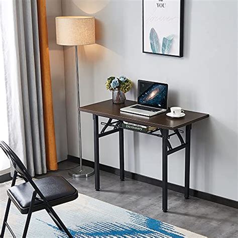 Computer Desk Folding Table No Assembly Modern Desk For Small Spaces