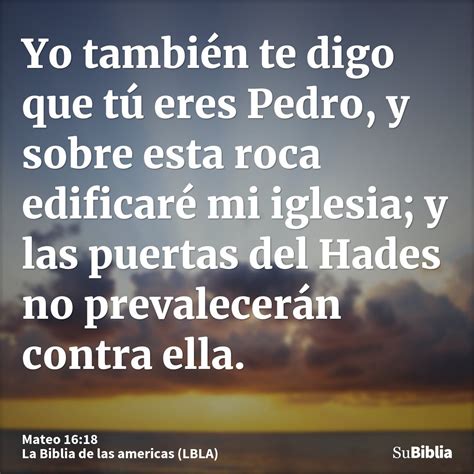 Mateo 1618 Su Biblia