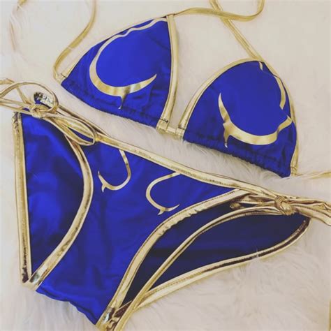 Chun Li Bikini Inspirado En Chun Li De Street Fighter Etsy México