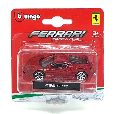 Miniatura Ferrari 488 Gtb Race E Play 164 Burago