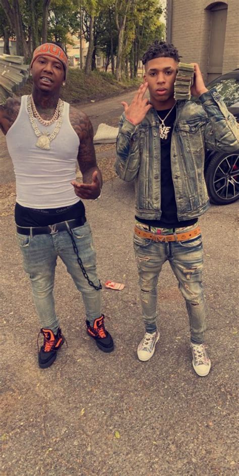 Moneybagg Yo And Nle Choppa Mens Outfits Outfits Style