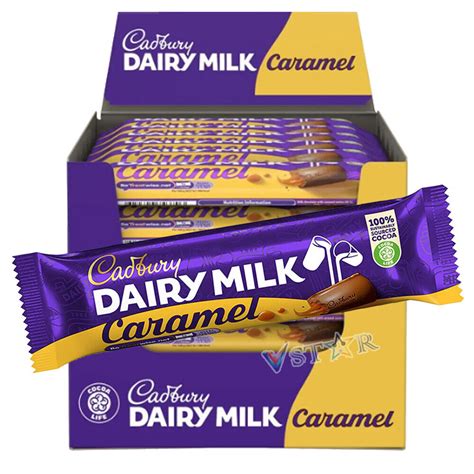 Cadbury Dairy Milk Caramel Chocolate Bar 45g Ebay