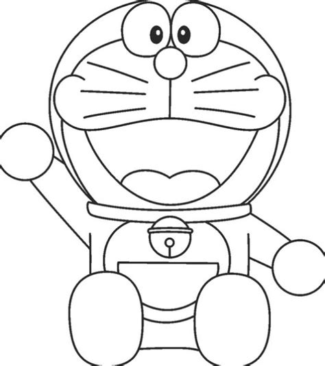 Gambar Kartun Doraemon Hitam Putih Kasturir