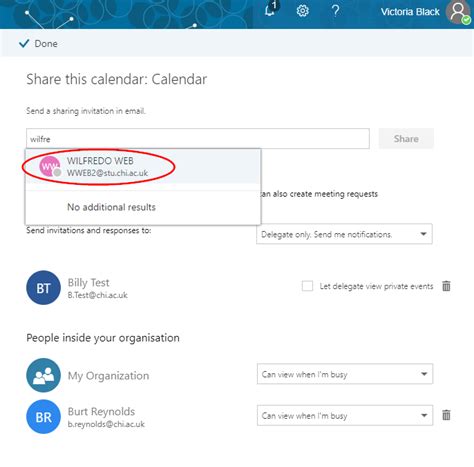 Sharing Your Calendar Office 365 Support And Information Zone