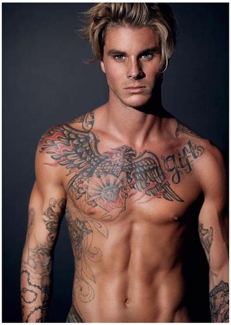 Tattooed Blonde Inkedguy Inkedmen Fit Inked Men Famous Models