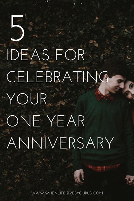 Each wedding anniversary gift gradually increases in value every year, representing how a couple's marriage strengthens as time passes. 5 Ideas for Celebrating Your One Year Anniversary | One ...
