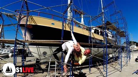 Our Steel Sailboat Tour Q A Full Sailing Yacht Refit For Living Sail Off Grid Youtube