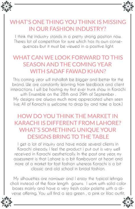 Interview Sadaf Fawad Khan To Debut Her Bridal Collection In Karachi