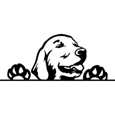 Golden Retriever 16 Peeking Smiling Dog Breed Animal Pet Etsy In 2020
