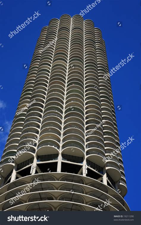 Unique Architecture This 70s Era Building Stock Photo 19211290