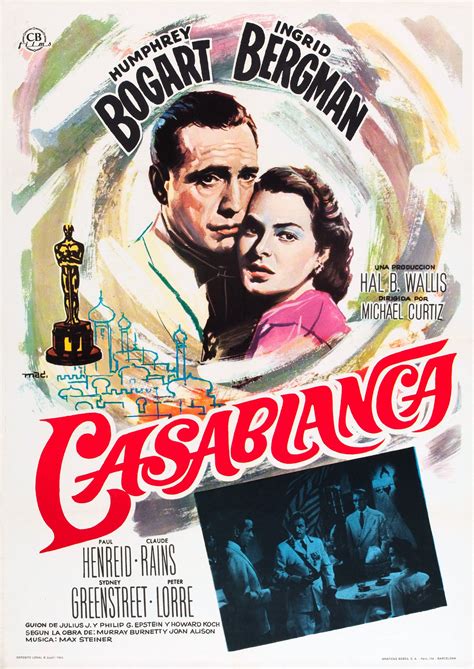 Casablanca 1942 Director Michael Curtiz カサブランカ 映画 ポスター