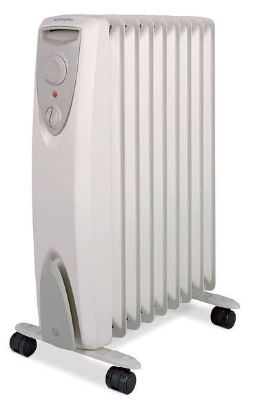 A far more efficient way to heat up a room in a household is by using an oil heater, which incorporates dense oil to transfer electrically generated heat into the air. Dimplex OFRC20C 2kW Oil Free Radiator