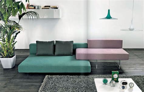 Green Light Purple Sofas In Grey Living Room Interior Design Ideas