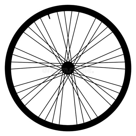 Bike Wheel Vector Illustration On White Background Stock Vector