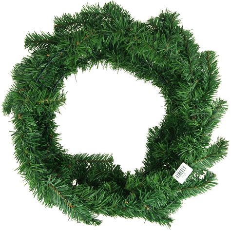 Artificial Christmas Pine Wreaths Plain Green 24 Inch