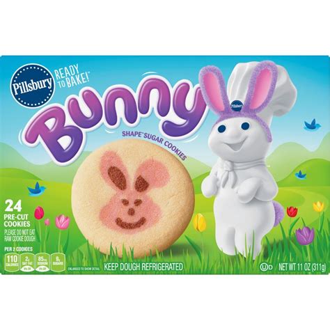 Pillsbury ready to bake pumpkin shape sugar cookies, $2.69 for 24. Pillsbury Ready to Bake!(tm) Bunny Shape(tm) Sugar Cookies ...