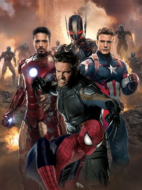 Avengers Age Of Ultron Feat Wolverine And Spidey By