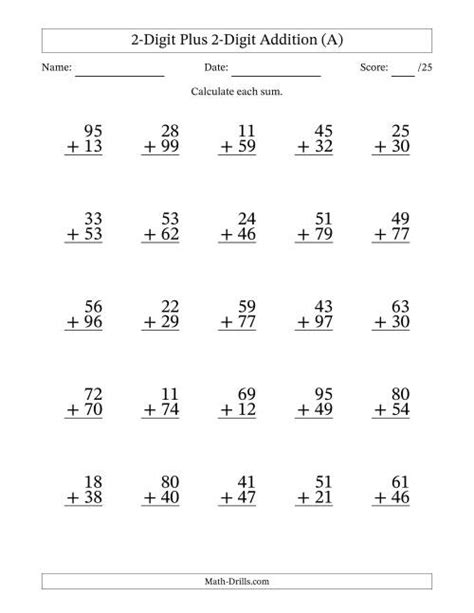 2 Digit Addition With Regrouping Pdf 2 Digit Addition With Regrouping