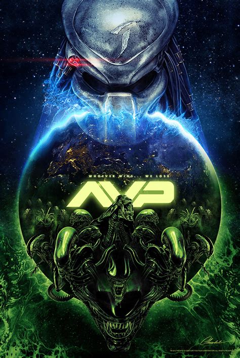 Avp Alien Vs Predator By Chris Christodoulou Home Of The Alternative Movie Poster