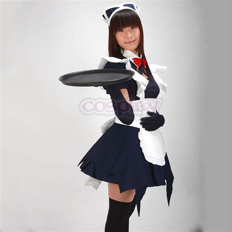 Blue Maid Uniform 12 Anime Cosplay Costumes Outfit Blue Maid Uniform 12
