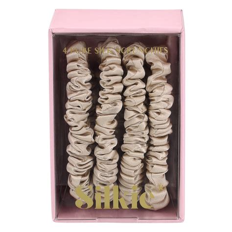 Silkie Champagne Skinny Scrunchies Pack Of Feelunique